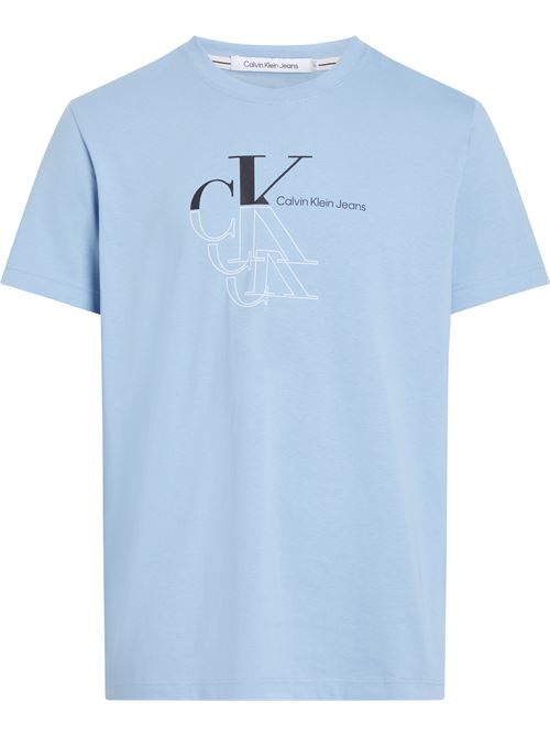 t-shirt CALVIN KLEIN | J30J325352CEZ AZZURRO